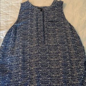 Blue, Black and white pattern shirt